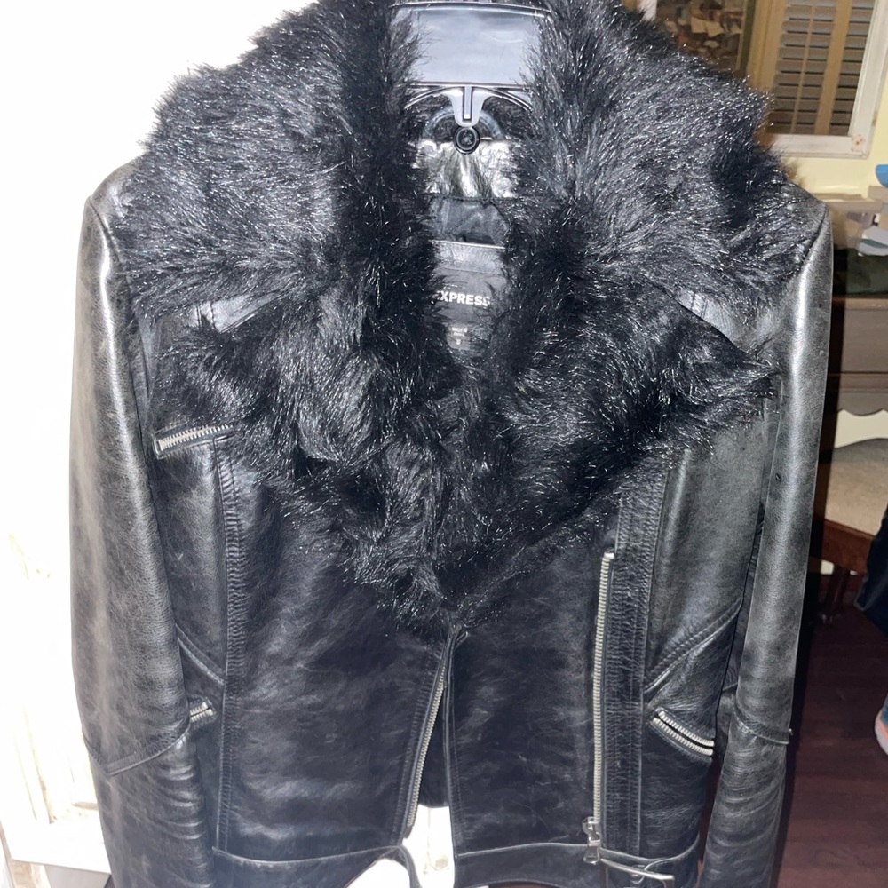 Express pleather jacket